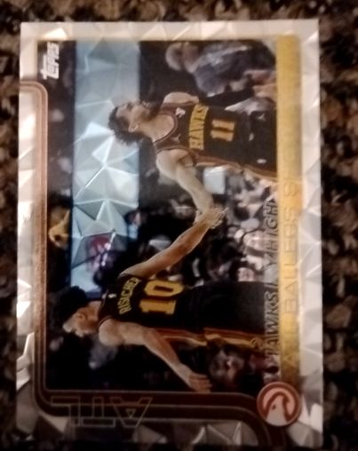 2025-26 Topps #282 Hawks Fly High: ATL Ballers Show Out Zachcharie Risacher — front