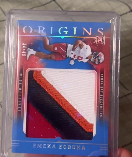 2024 Panini Origins #34 Emeka Egbuka — front