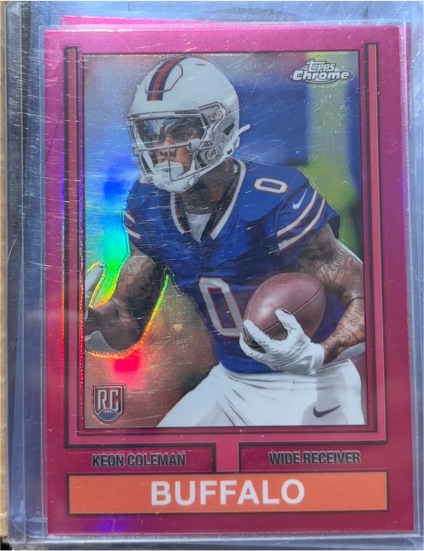2024 Topps Chrome 1974 Topps Football #74TF-6 Keon Coleman — front