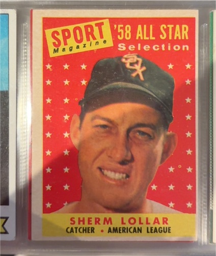 1958 Topps #491 Sherm Lollar — front