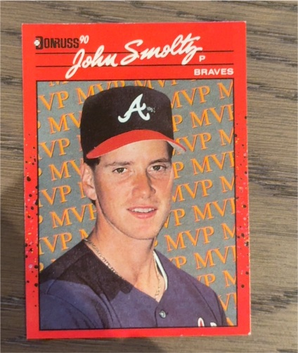1990 Donruss #BC-12 John Smoltz Bonus MVP — front