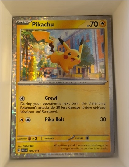 2023 McDonald's Pokémon #006 Pikachu — front