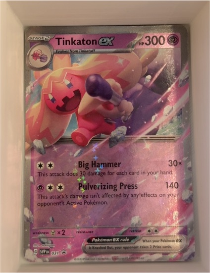 2023 Pokemon Tinkaton ex #031 Scarlet & Violet Promo — front