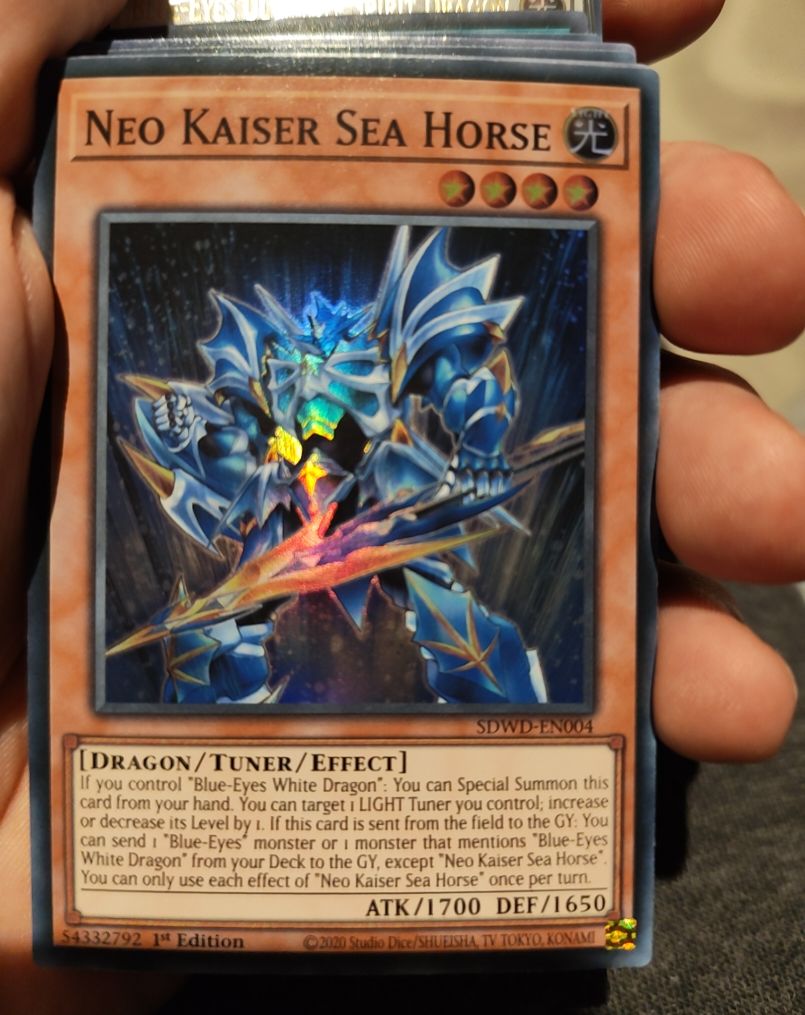 2020 Yu-Gi-Oh! SDWD-EN004 Neo Kaiser Sea Horse — front