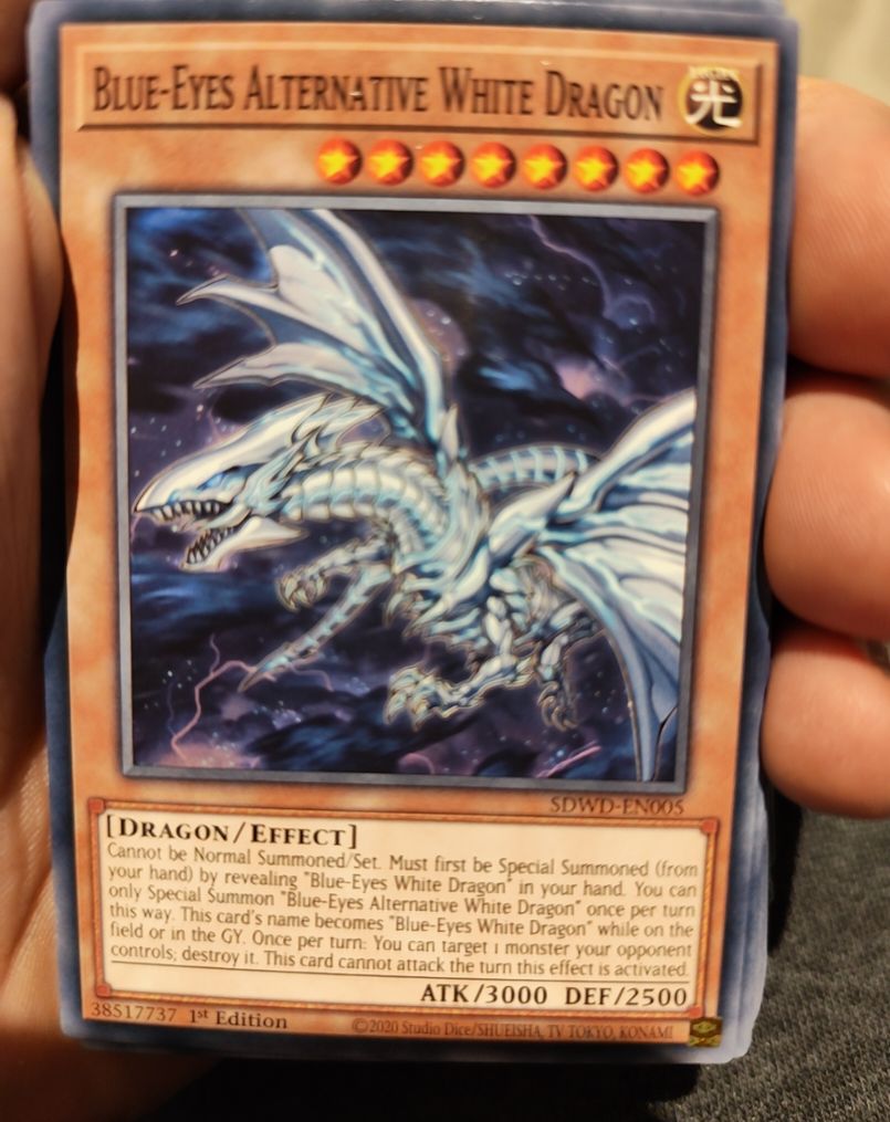 2020 Yu-Gi-Oh! SDWD-EN005 Blue-Eyes Alternative White Dragon — front