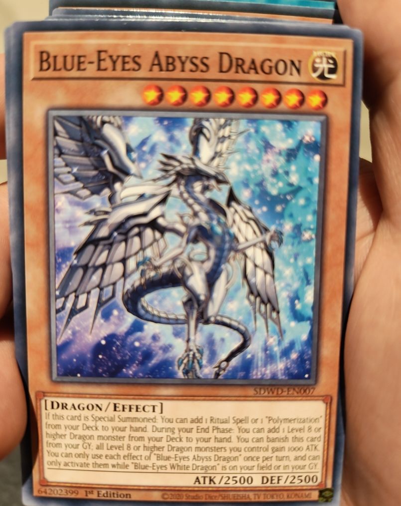 2020 Yu-Gi-Oh! SDWD-EN007 Blue-Eyes Abyss Dragon — front