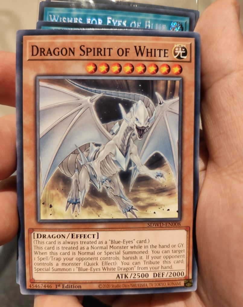 2020 Yu-Gi-Oh! SDWD-EN008 Dragon Spirit of White — front