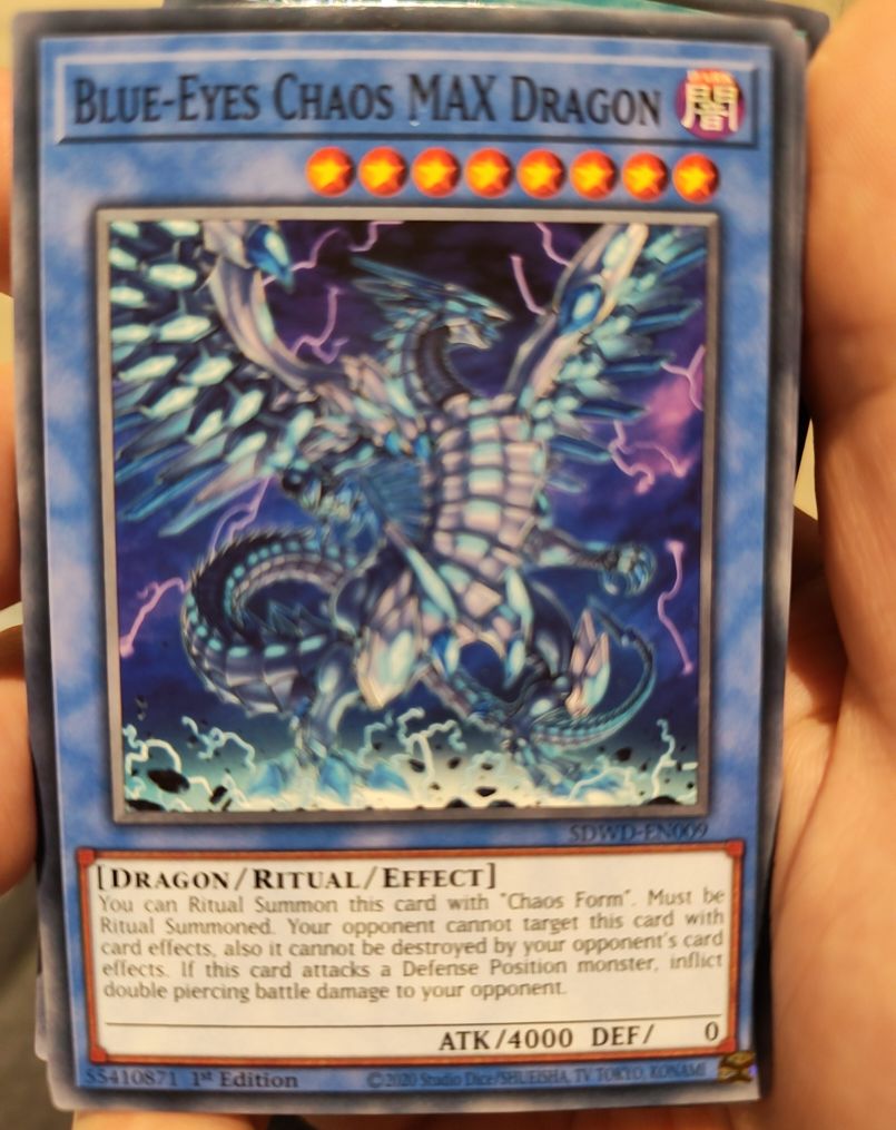 2020 Yu-Gi-Oh! SDWD-EN009 Blue-Eyes Chaos MAX Dragon — front