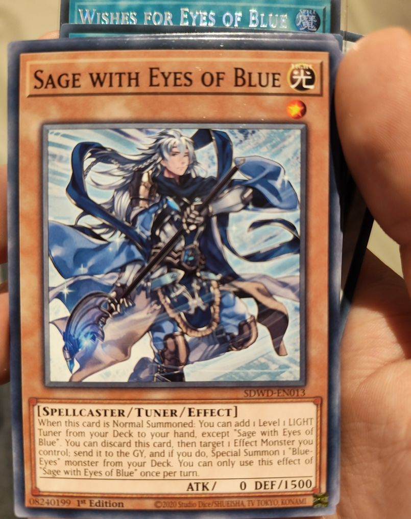 2020 Yu-Gi-Oh! SDWD-EN013 Sage with Eyes of Blue — front