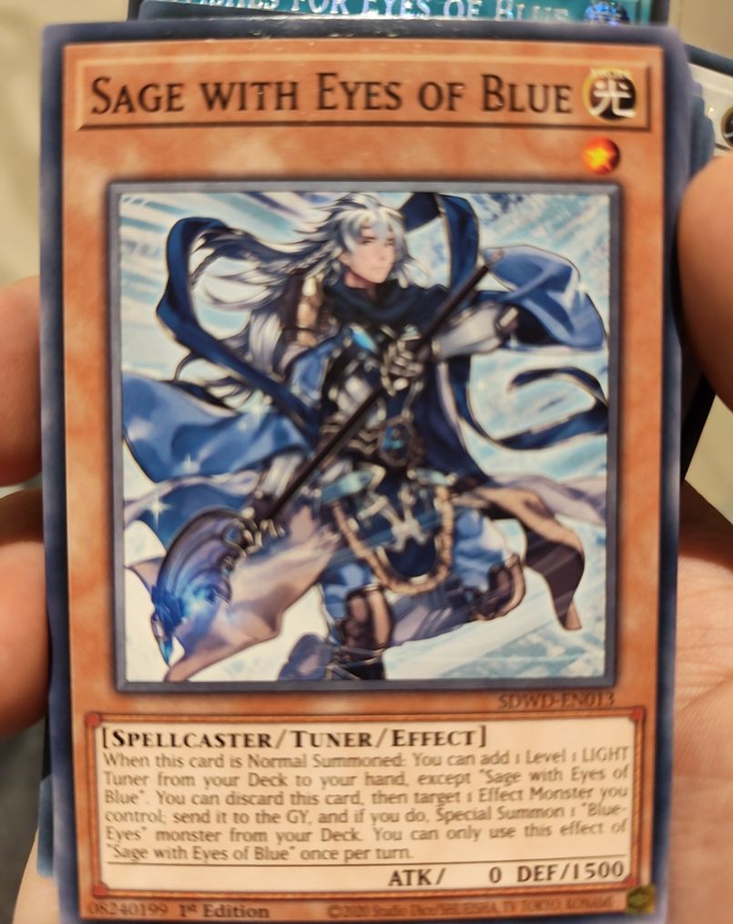 2013 Yu-Gi-Oh! SDWD-EN013 Sage with Eyes of Blue — front