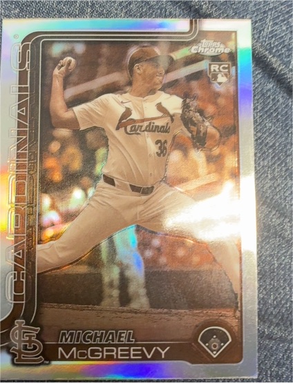 2025 Topps Chrome #29 Michael McGreevy Sepia Refractor — front