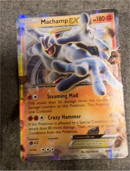 2015 Pokémon TCG Ancient Origins #37 Machamp EX — front