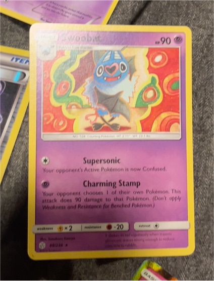 2019 Pokemon SM Cosmic Eclipse #88 Swoobat — front
