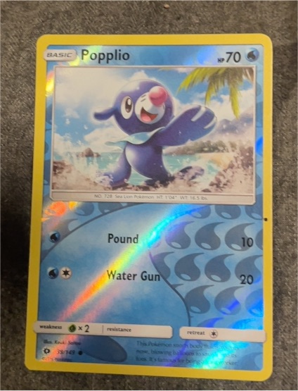 2017 Pokémon Sun & Moon #39 Popplio — front