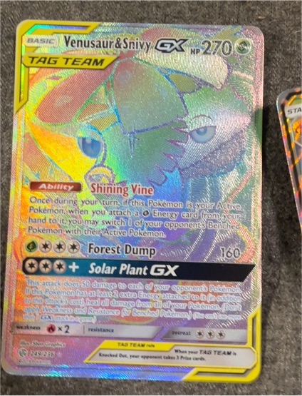 2019 Pokemon Sun & Moon CSM2.5C #083 Venusaur & Snivy GX Tag Team — front