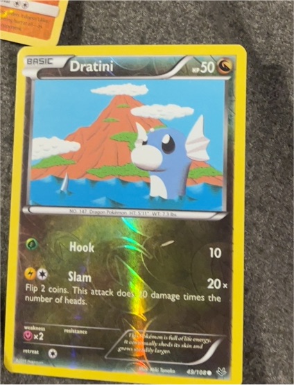 2015 Pokémon XY Roaring Skies #49 Dratini — front