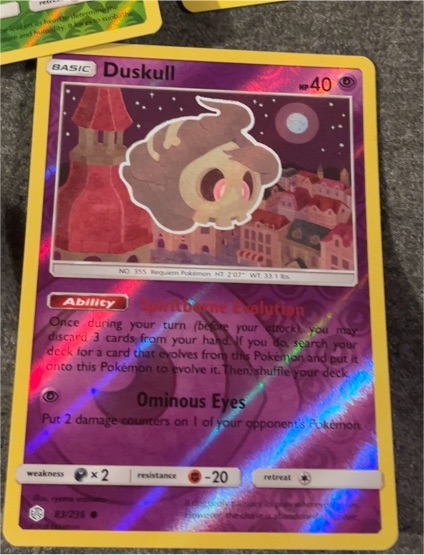2019 Pokémon Sun & Moon Cosmic Eclipse #83 Duskull — front