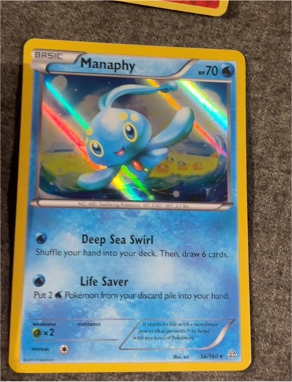 2015 Pokémon Primal Clash #56 Manaphy — front