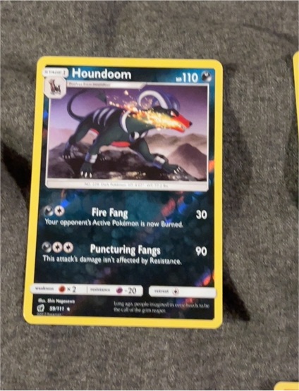 2017 Pokémon TCG Crimson Invasion #59 Houndoom — front