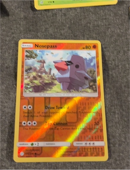 2019 Pokémon SM Cosmic Eclipse #106 Nosepass — front