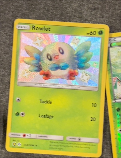 2019 Pokémon Hidden Fates #SV2 Rowlet — front
