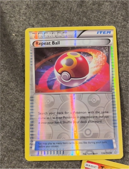 2015 Pokémon TCG Primal Clash #136 Repeat Ball — front