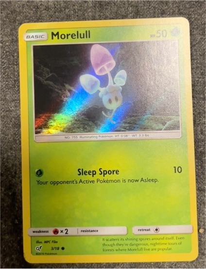 2019 Pokémon Detective Pikachu #3 Morelull — front