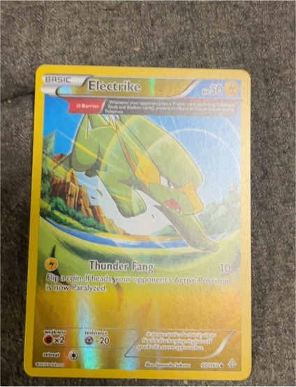 2015 Pokémon Primal Clash #60 Electrike — front