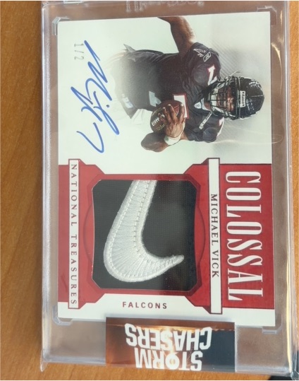 2019 Panini National Treasures Colossal #Michael Vick — front