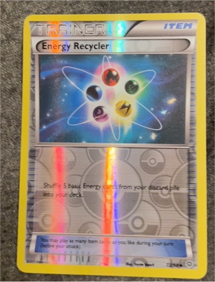 2015 Pokémon XY Ancient Origins #72 Energy Recycler — front
