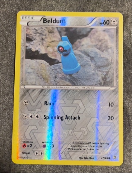 2015 Pokémon XY Ancient Origins #47 Beldum — front