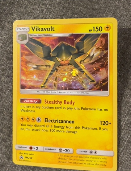 2019 Pokémon TCG SM208 Vikavolt — front