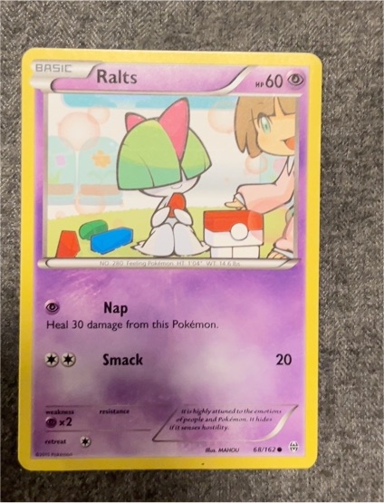 2015 Pokémon Breakthrough #68 Ralts — front