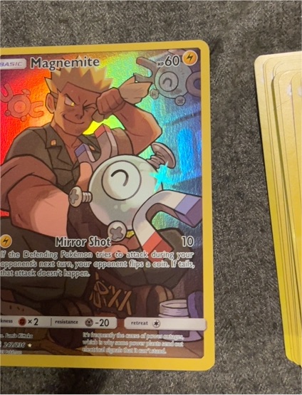 2019 Pokémon SM Cosmic Eclipse #242/236 Lt. Surge's Magnemite — front