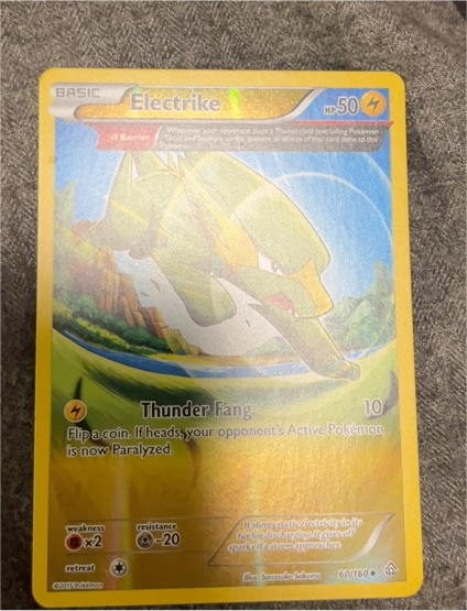 2015 Pokémon XY Primal Clash #60 Electrike — front