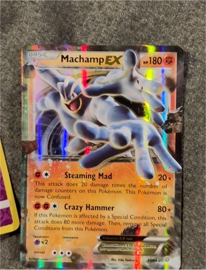 2015 Pokémon Ancient Origins #37 Machamp EX — front