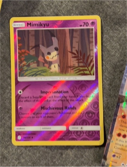 2019 Pokemon TCG Sun & Moon Cosmic Eclipse #96 Mimikyu — front