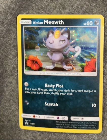 2017 Pokémon Sun & Moon #SM51 Alolan Meowth — front