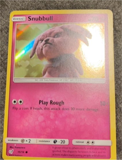 2019 Pokemon Detective Pikachu #15 Snubbull — front
