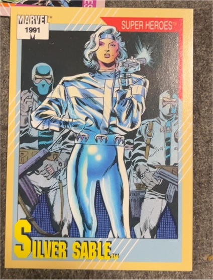 1991 Impel Marvel Universe Series 2 #21 Silver Sable — front