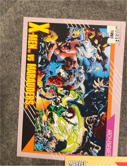 1991 Impel Marvel Universe Series 2 #117 X-Men vs Marauders — front