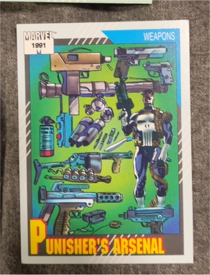 1991 Impel Marvel Universe Series 2 #132 Punisher's Arsenal — front