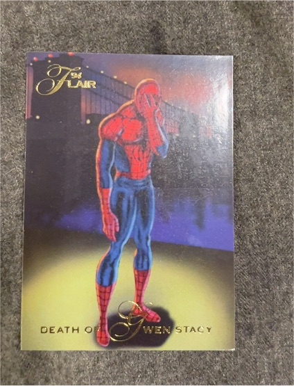 1994 Fleer Flair Marvel Annual #32 Death of Gwen Stacy — front