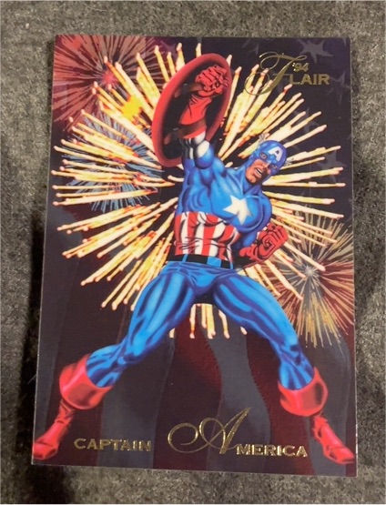 1994 Flair Marvel Annual #16 Captain America — front