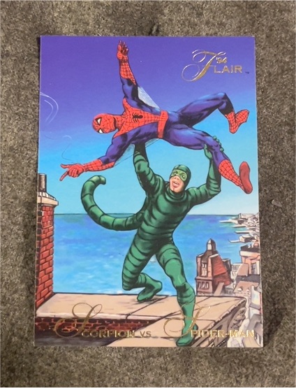 1994 Fleer Flair Marvel Annual #15 Scorpion vs Spider-Man — front