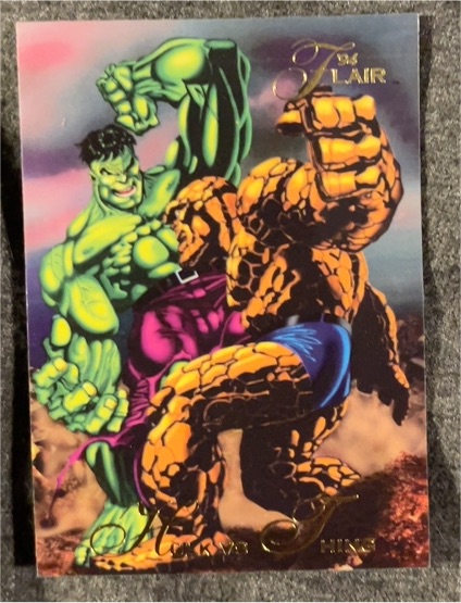 1994 Flair Marvel Annual #7 Hulk vs Thing — front