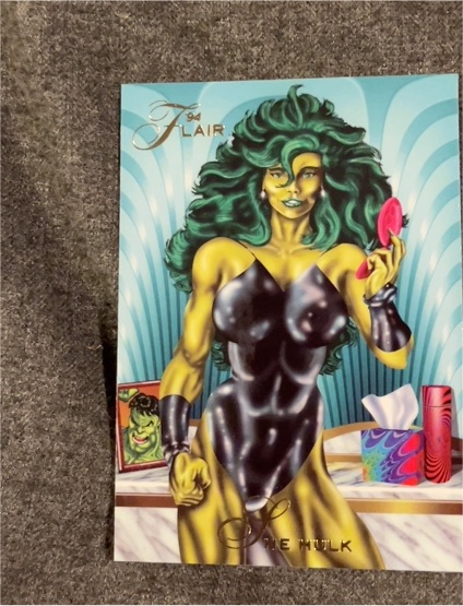 1994 Flair Marvel Annual #39 She-Hulk — front