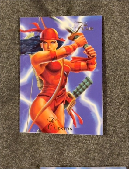 1994 Flair Marvel Annual #42 Elektra — front