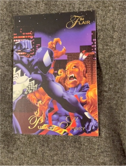 1994 Flair Marvel #49 Puma vs Spidey — front