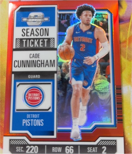 2023-24 Panini Contenders Optic Season Ticket #48 Cade Cunningham — front